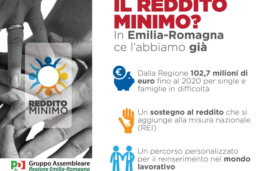 L’Emilia Romagna rafforza il reddito di solidarietà, che diventa un vero e proprio reddito minimo